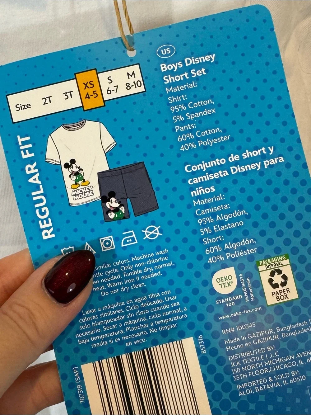 Disney Mickey Mouse 2 Piece Shorts Set